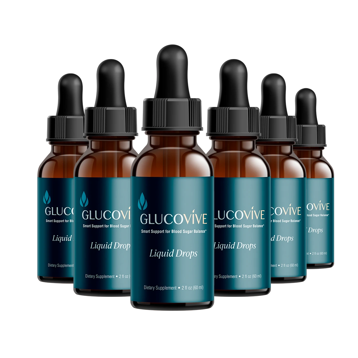 GlucoVive 6 Bottle Package . Best Value 180 Day Supply